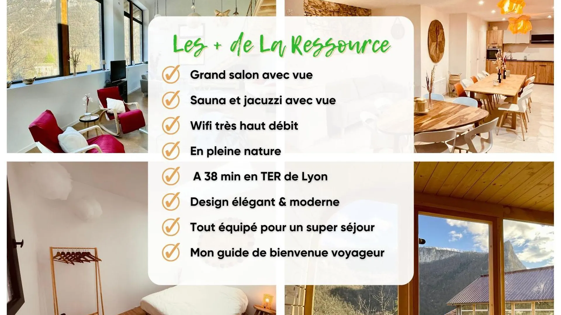 La Ressource Malix, Spa, Panoramic View, Spacious Tenay France